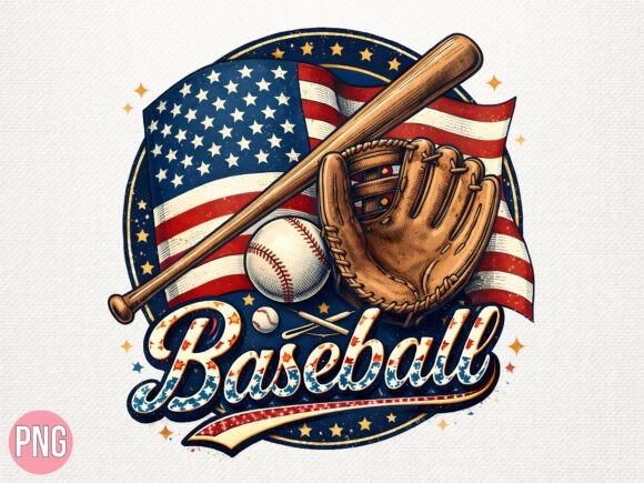 American Baseball Patriotic Sports PNG: A Guide for Digital Designers
