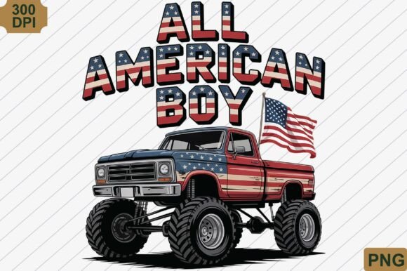 Choosing the Right All American Boy, 4th of July PNG File for Your Patriotic Projects