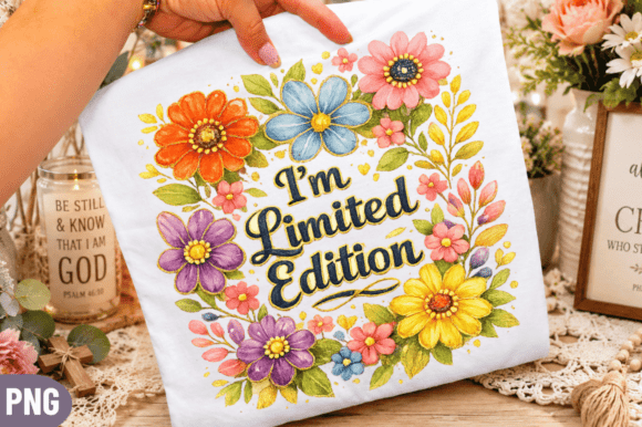 Elevating Print-on-Demand Brands with the Limited Edition Floral PNG Positive Design