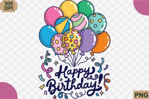 Evaluating the Happy Birthday Balloon Wishes PNG for Creative Projects