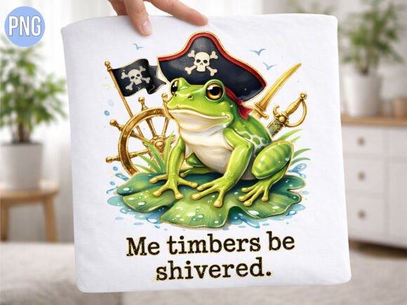 Pirate Frog PNG: A Playful Design Asset