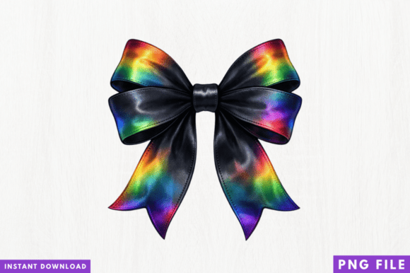 Rainbow Bow PNG: Elevating Your Sublimation Designs with Precision