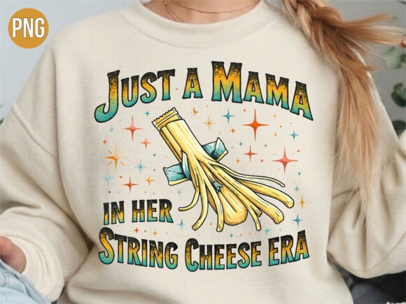 String Cheese Era Mama Snack PNG