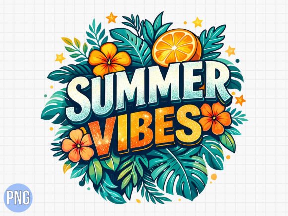 Unlocking Creative Potential with Summer Vibes Tropical Floral Beach PNG Designs