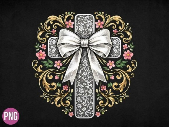 Unlocking Creativity with the Floral Lace Cross White Bow PNG: A Guide to High-Quality Digital Design