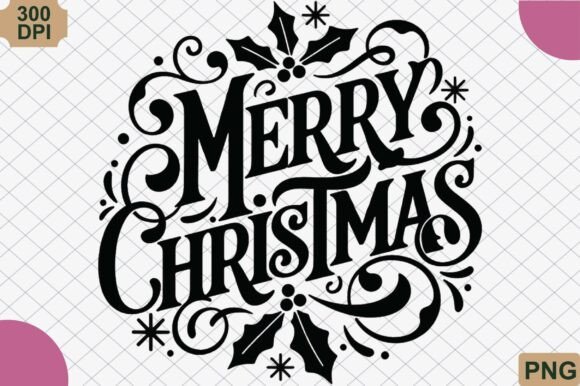 Vintage Merry Christmas PNG: Retro Design Guide