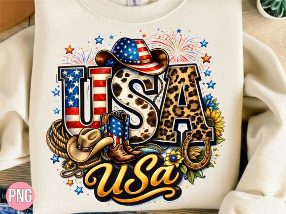 Western USA Patriotic Country Flag PNG